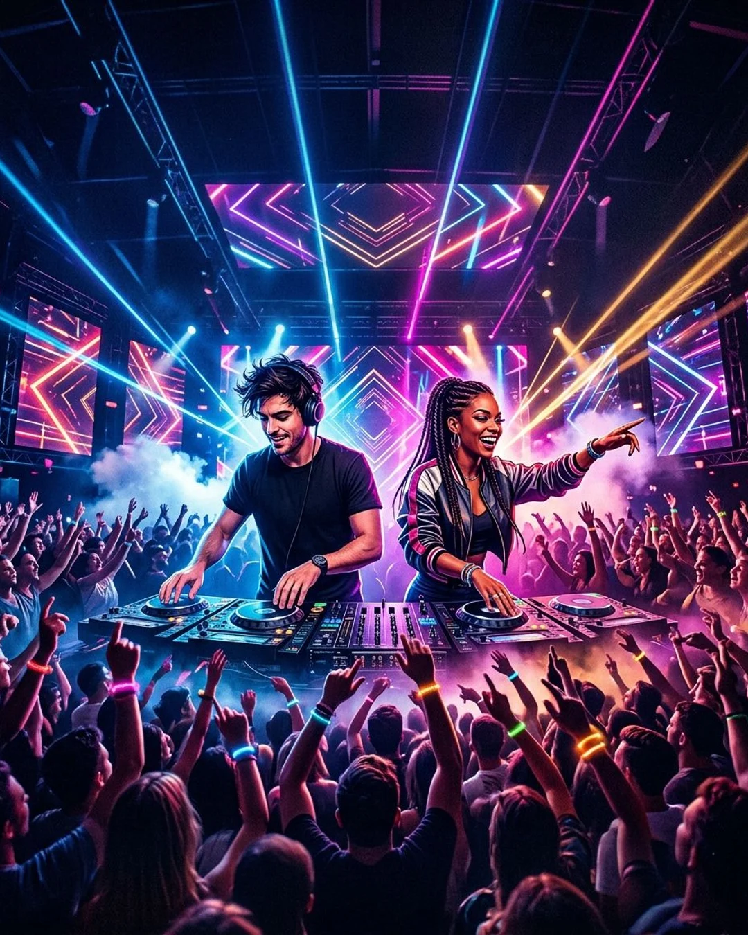 Arte do evento Djs Ana e Douglas